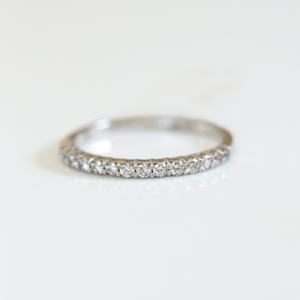 0.30ct diamond eternity band, made up of 15 diamonds of 1.7mm each.  