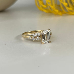 Emerald Cut Diamond Engagement Ring