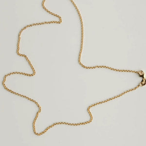 Solid Gold Anchor Link Necklace