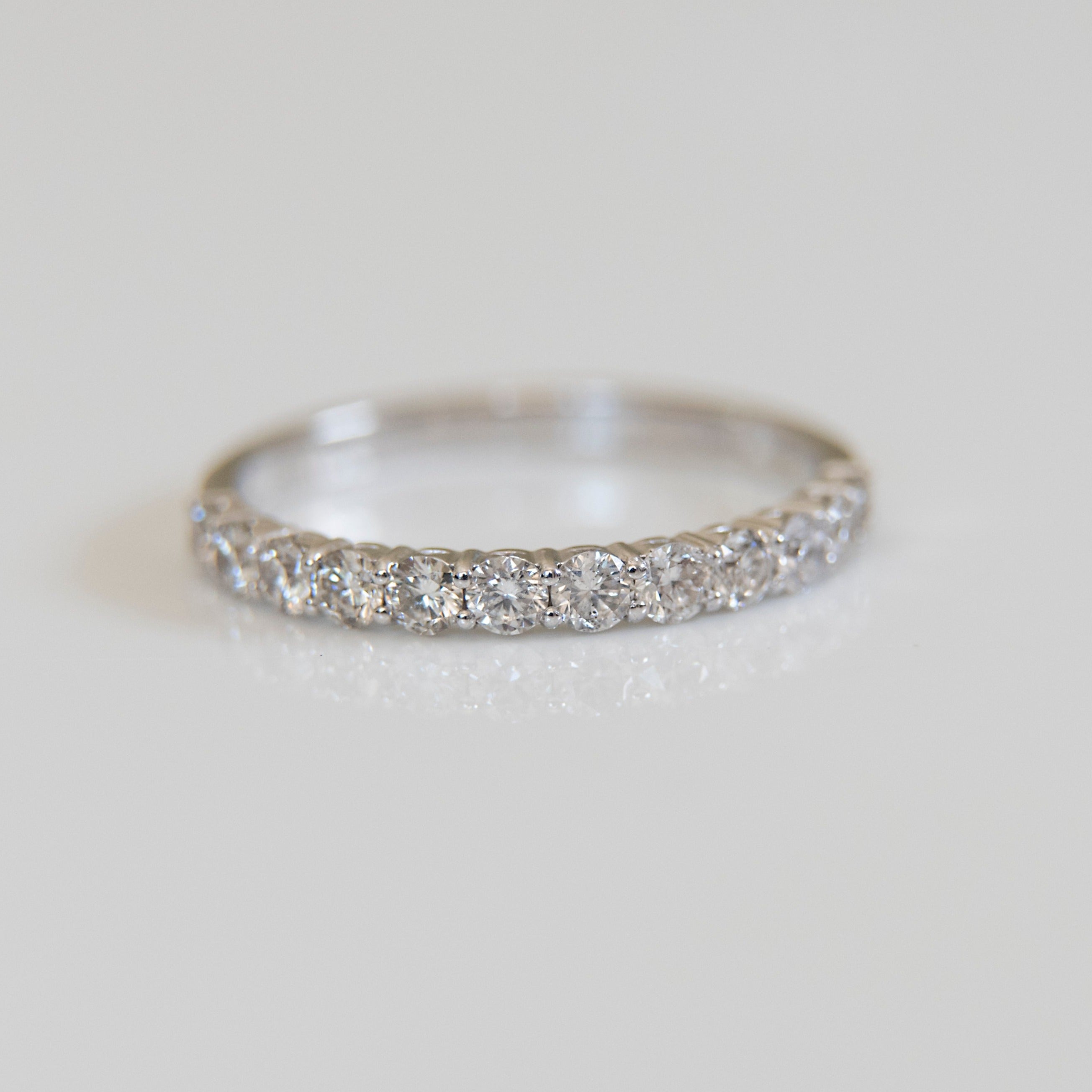 0.30ct diamond eternity band, made up of 15 diamonds of 1.7mm each.  