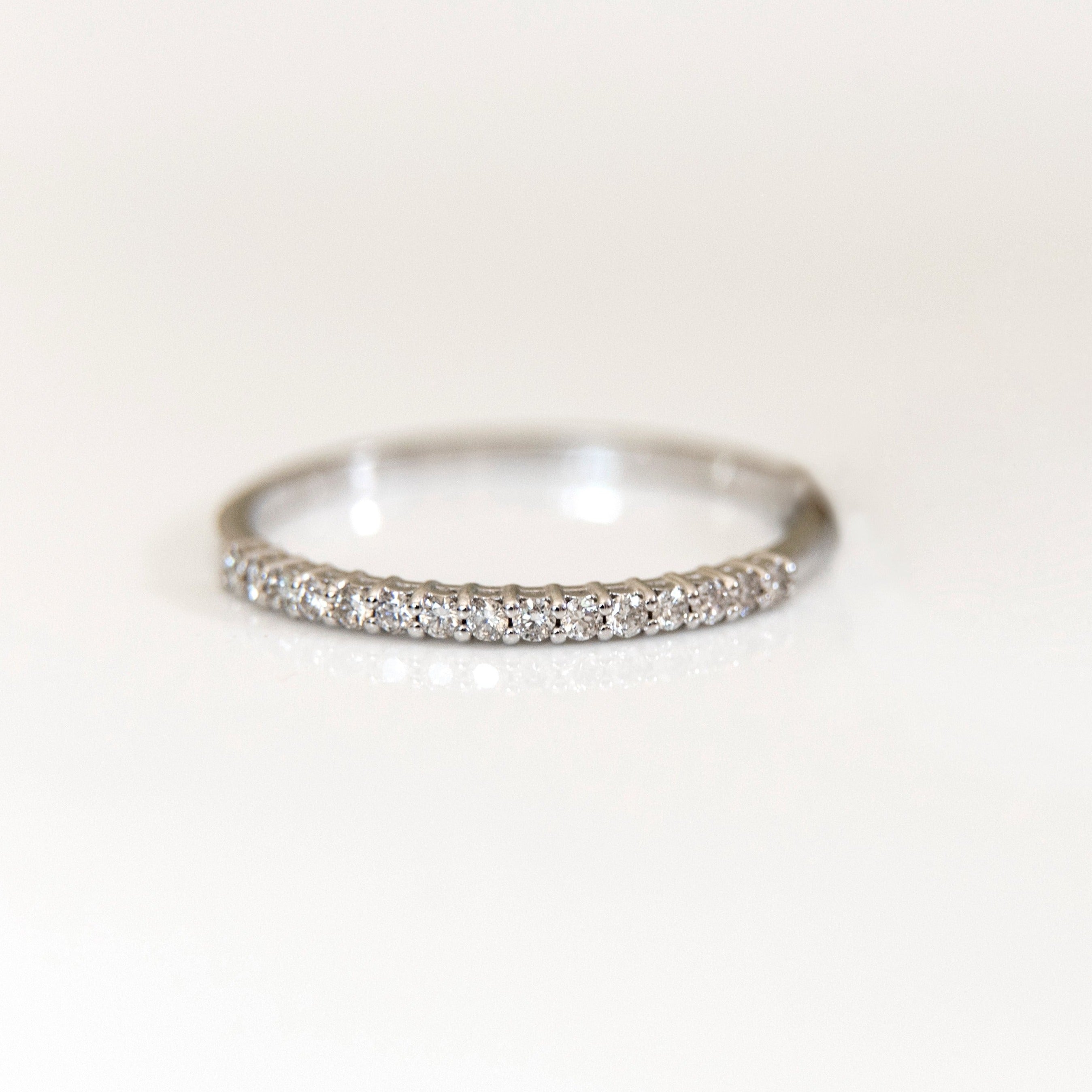  0.15ct diamond eternity band, made up of 15 diamonds of 1.3mm each